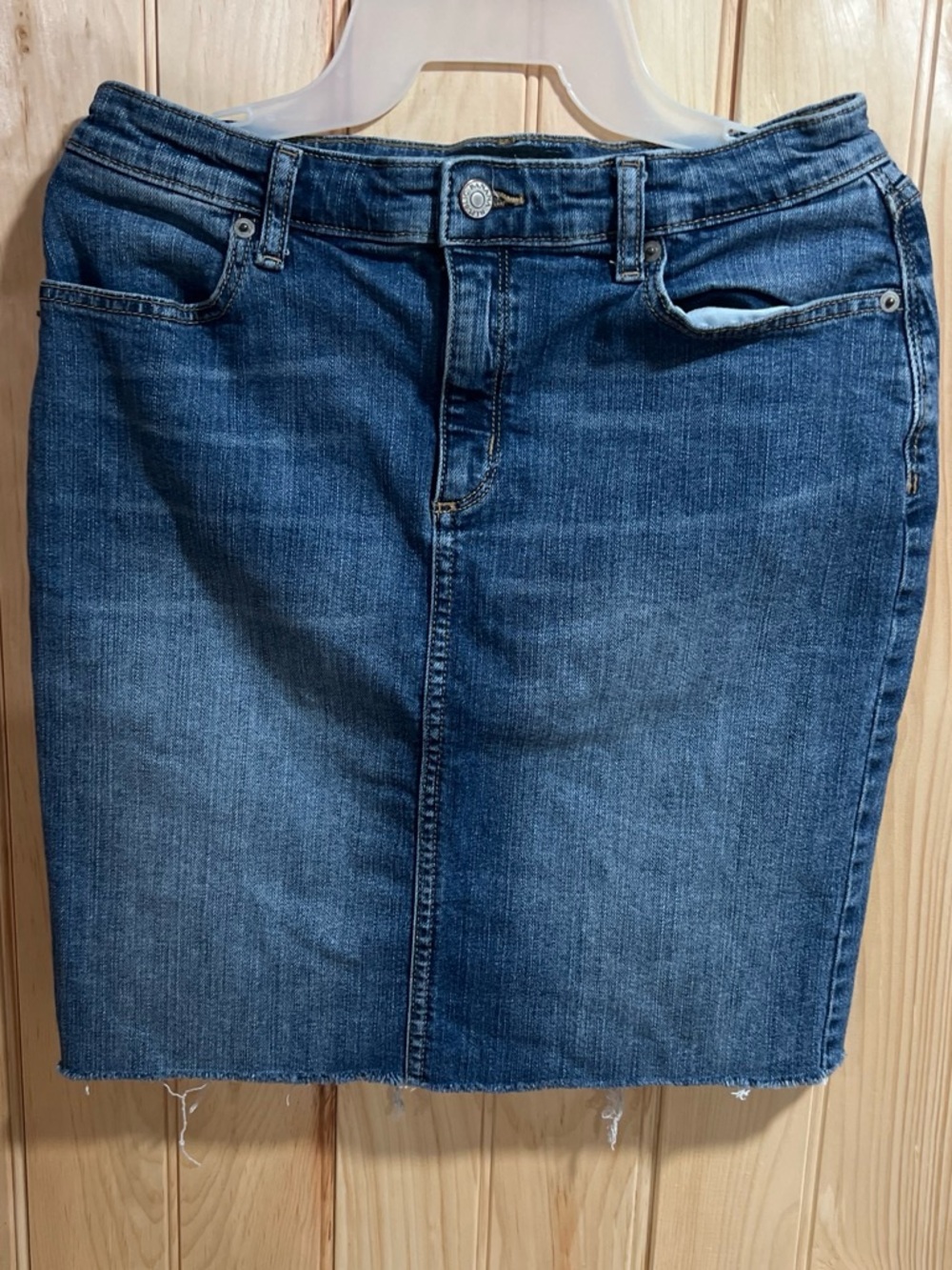 Banana Republic Blue Denim Pencil Skirt
